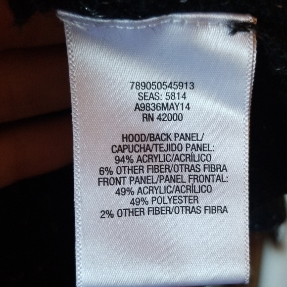 Piper girl's black fur/silver tinsel hooded vest - Picture 6 of 7